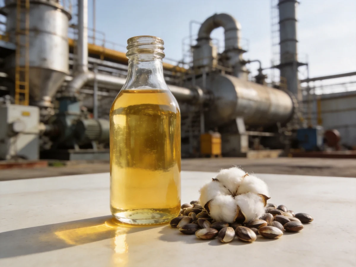 How cottonseed oil is made — industrial process illustration 1