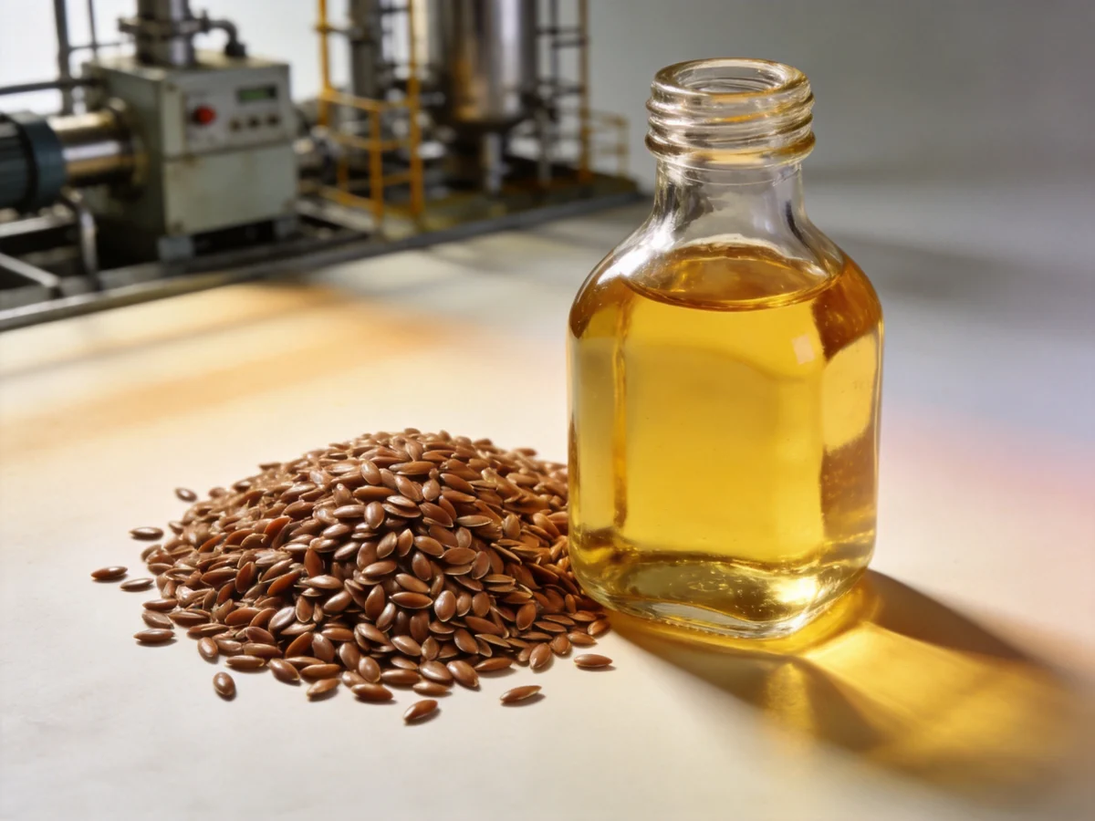 How flaxseed oil is made — industrial process illustration 2